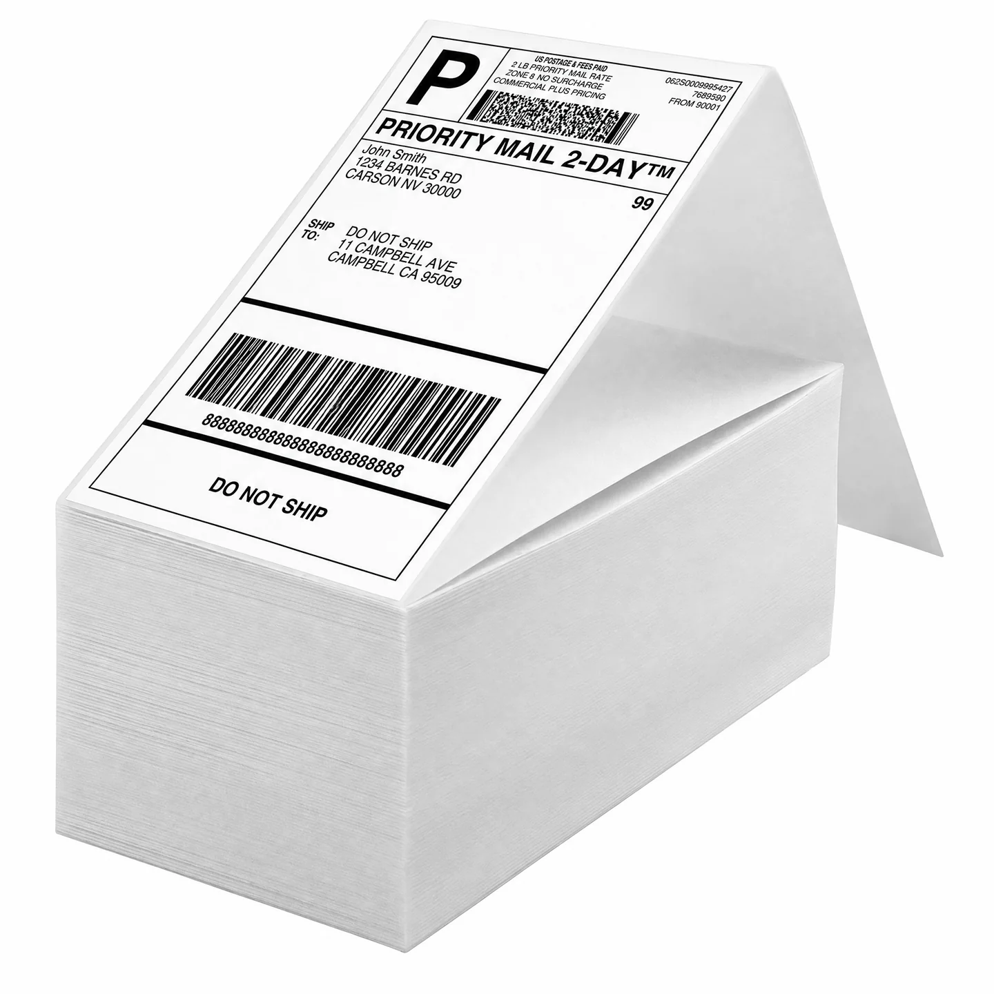 Etiquetas Térmicas Fanfold 10x15 — Pacote 10.000